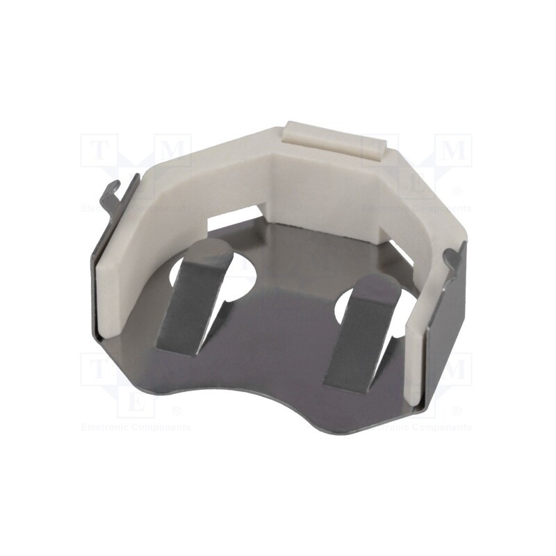 10 pcs : 3025 - Clip, BR2032,CR2032,DL2032, PCB, H: 7.5mm, Ø: 20mm