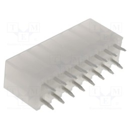 10 pcs : 39281163 - Socket, wire-board, male, Mini-Fit Jr, 4.2mm, PIN: 16, THT, 9A