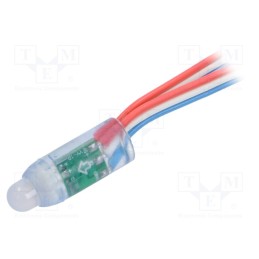 50 pcs : P012001NA3SA - LED, RGB, IP65, 140°, Ø12mm, Controller: UCS1903,WS2811, 5V