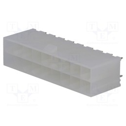 10 pcs : 39281183 - Socket, wire-board, male, Mini-Fit Jr, 4.2mm, PIN: 18, THT, 9A