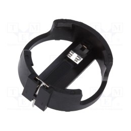 50 pcs : DS1092-06-B6P - Socket, CR2032,DL2032, Batt.no: 1, horizontal,THT, H: 8mm, black