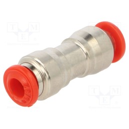 10 pcs : 50040 4 - Push-in fitting, straight,inline splice, -0.99÷20bar, -20÷80°C