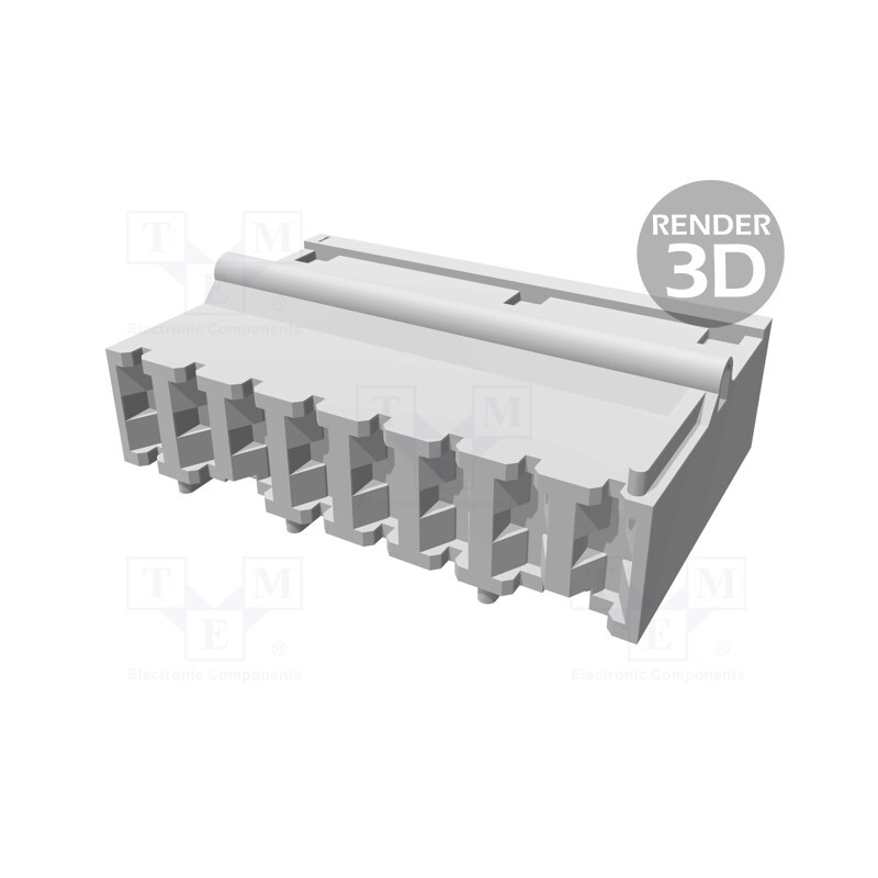 10 pcs : 3-928343-8 - Connector: wire-board, AMP Standard Timer, plug, female, PIN: 8