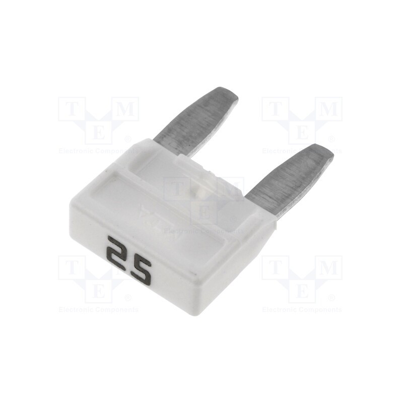 50 pcs : MINIVAL 25A - Fuse: fuse, 25A, 32VDC, automotive, 11.9mm, MINIVAL