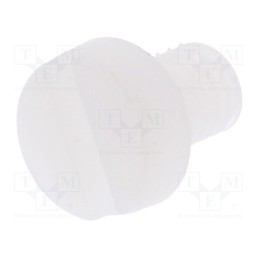 50 pcs : 8G201M4X06 - Screw, M4x6, 0.7, Head: cheese head, slotted, 1,3mm, polyamide