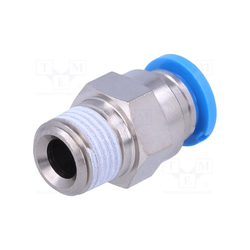 10 pcs : 153002 - Push-in fitting, straight, -0.95÷6bar, Gasket: NBR rubber, QS