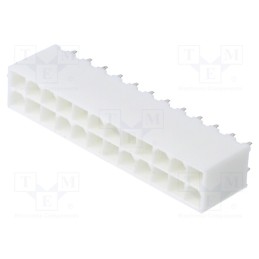 10 pcs : 39288240 - Socket, wire-board, male, Mini-Fit Jr, 4.2mm, PIN: 24, THT, 9A