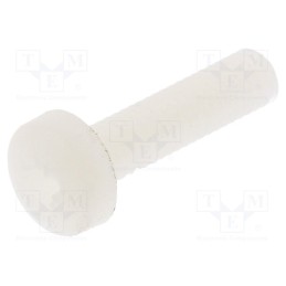 50 pcs : 8G205M3X12 - Screw, M3x12, 0.5, Head: cheese head, Pozidriv, 0,8mm, polyamide