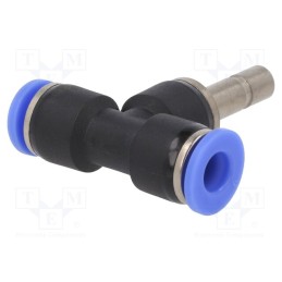 10 pcs : 293.006-K - Push-in fitting, T-tap splitter, -0.95÷15bar, BLUELINE, 6mm