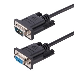 1 pcs - StarTech.com Female 9 Pin D-sub to Male 9 Pin D-sub Serial Cable, 3m PVC
