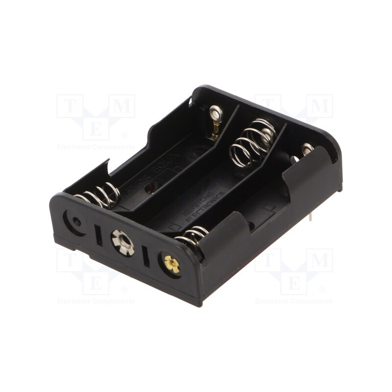 10 pcs : 2464 - Holder, AA,R6, Batt.no: 3, PCB,THM, for PCB