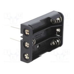 10 pcs : 2479 - Holder, AAA,R03, Batt.no: 3, PCB,THM, for PCB