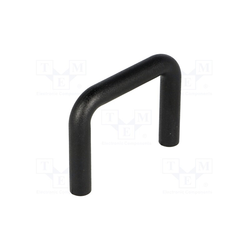 10 pcs : FIX-HANU-32 - Handle, ABS,polycarbonate, black, H: 28.4mm, L: 37.3mm, W: 5.5mm