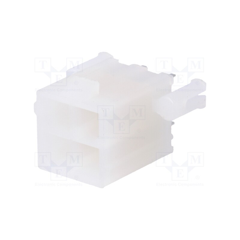 10 pcs : 39299044 - Socket, wire-board, male, Mini-Fit Jr, 4.2mm, PIN: 4, THT, PCB snap