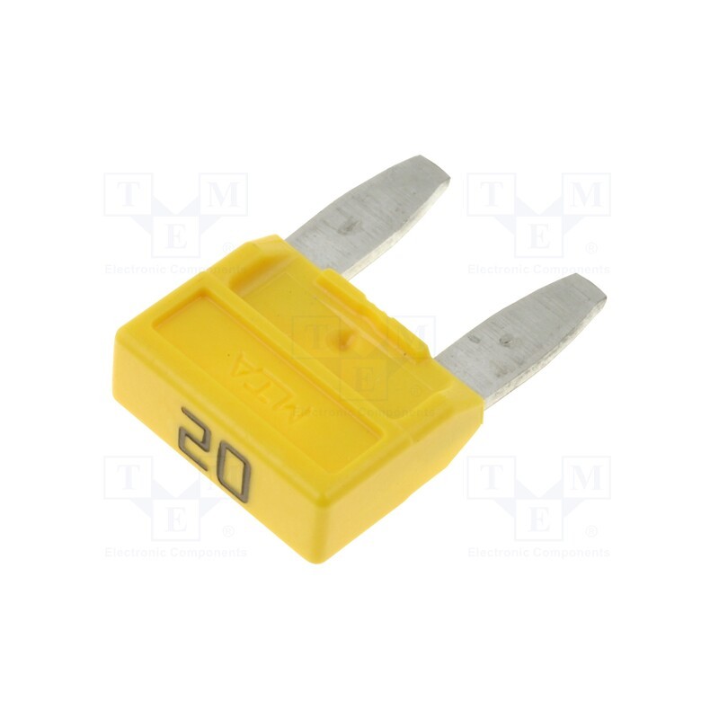 50 pcs : MINIVAL 20A - Fuse: fuse, 20A, 32VDC, automotive, 11.9mm, MINIVAL