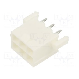 10 pcs : 39299067 - Socket, wire-board, male, Mini-Fit Jr, 4.2mm, PIN: 6, THT, PCB snap