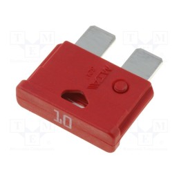 50 pcs : UNIVAL 10A - Fuse: fuse, 10A, 32VDC, automotive, 19mm, UNIVAL
