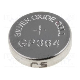10 pcs : 364/SR621SW GP B1 - Battery: silver, 1.55V, coin,R621,SR60, non-rechargeable, 1pcs.