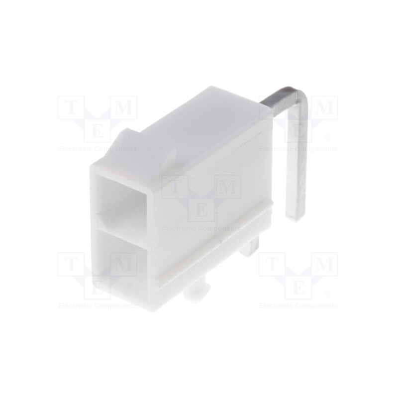 10 pcs : 39300020 - Socket, wire-board, male, Mini-Fit Jr, 4.2mm, PIN: 2, THT, PCB snap