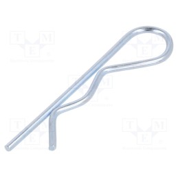10 pcs : GN 1024-ST-2-E - Cotter pin, zinc-plated steel, Ø: 2mm, L: 57mm, Shaft dia: 9÷14mm