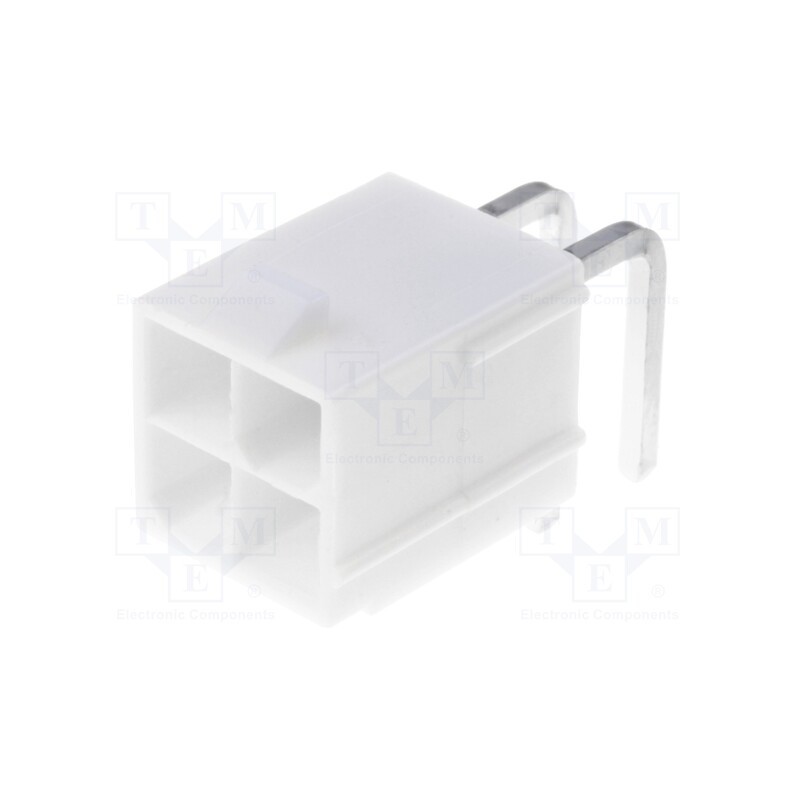 10 pcs : 39300040 - Socket, wire-board, male, Mini-Fit Jr, 4.2mm, PIN: 4, THT, PCB snap