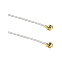2 pcs - TE Connectivity Male U.FL to Male U.FL Coaxial Cable, 100mm, UFL Coaxial, Terminated