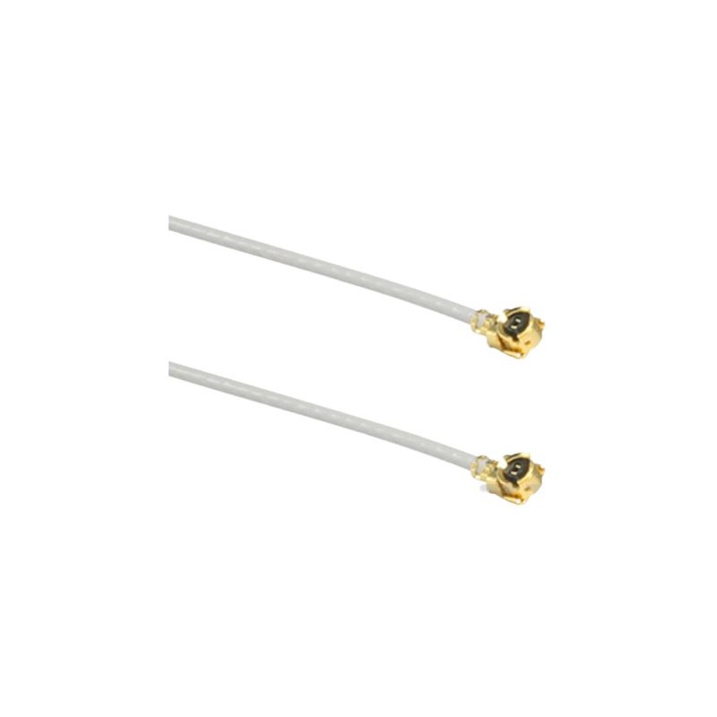 2 pcs - TE Connectivity Male U.FL to Male U.FL Coaxial Cable, 100mm, UFL Coaxial, Terminated
