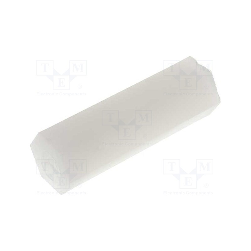 20 pcs : HP-17 - Screwed spacer sleeve, hexagonal, polyamide, M3, 17mm