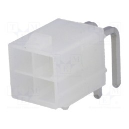 10 pcs : 39301040 - Socket, wire-board, male, Mini-Fit Jr, 4.2mm, PIN: 4, THT, PCB snap