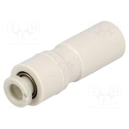 10 pcs : KQ2R04-10A - Push-in fitting, straight,reductive, -1÷10bar, polypropylene