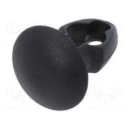 50 pcs : 3312 - Rivet, polyamide, Rivet diam: 4mm, L.rivet: 4mm, black, UL94V-2