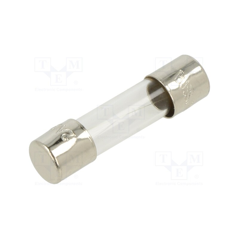 10 pcs : BK1-GMA-2-R - Fuse: fuse, quick blow, 2A, 250VAC, cylindrical,glass, 5x20mm, GMA