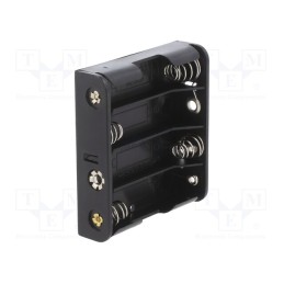 10 pcs : 2477 - Holder, AA,R6, Batt.no: 4, PCB,THM, for PCB