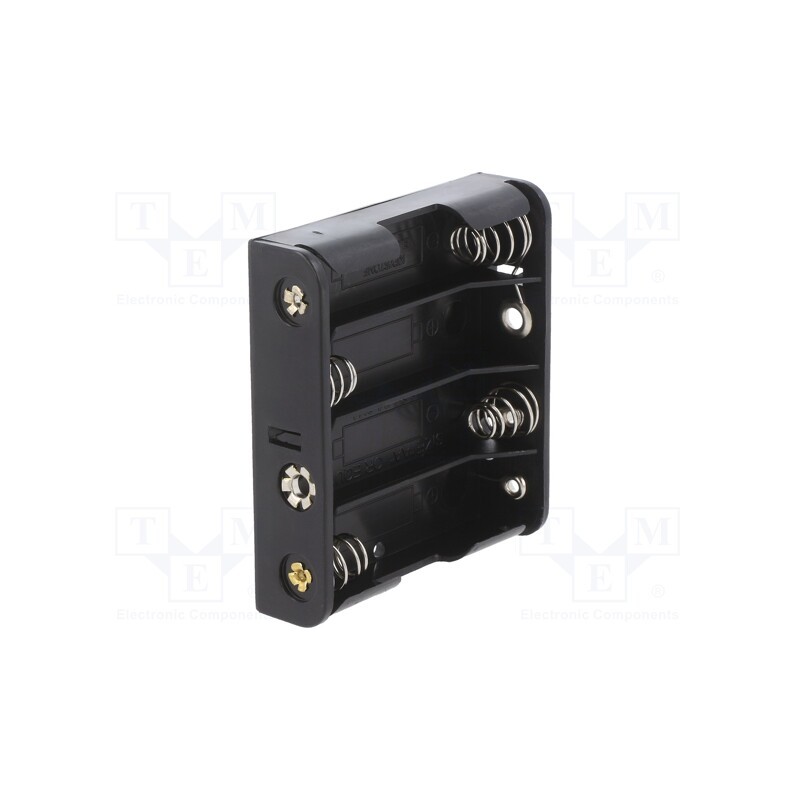 10 pcs : 2477 - Holder, AA,R6, Batt.no: 4, PCB,THM, for PCB