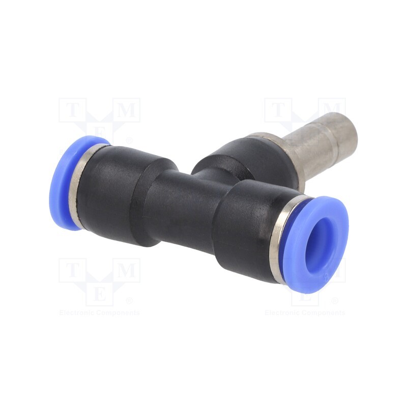 10 pcs : 293.008-K - Push-in fitting, T-tap splitter, -0.95÷15bar, BLUELINE, 8mm