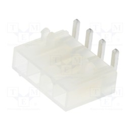 10 pcs : 39303047 - Socket, wire-board, male, Mini-Fit Jr, 4.2mm, PIN: 4, THT, PCB snap