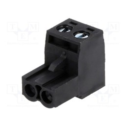 10 pcs : 395300002 - 5.08MM EURO PLUG RA BLK 2CKT