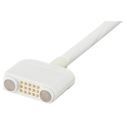 1 pcs - Rosenberger MultiMag 15 Series Male Magnetic Rectangular to Unterminated Coaxial Cable, 3m, Terminated