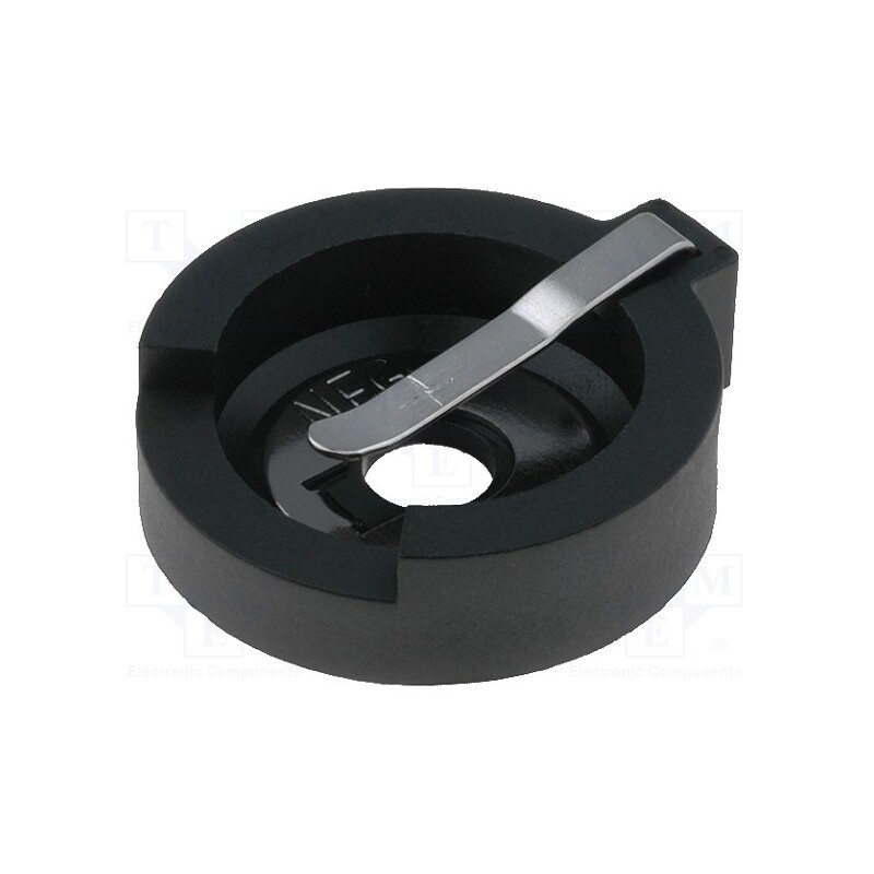 10 pcs : 1026 - Socket, Batt.no: 2, horizontal,THT, H: 8.9mm, Ø: 20mm