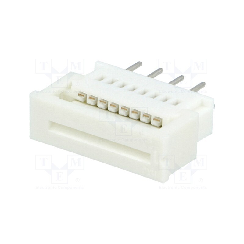 10 pcs : 39532085 - Connector: FFC/FPC, straight, PIN: 8, ZIF, THT, 200V, 1A, tinned