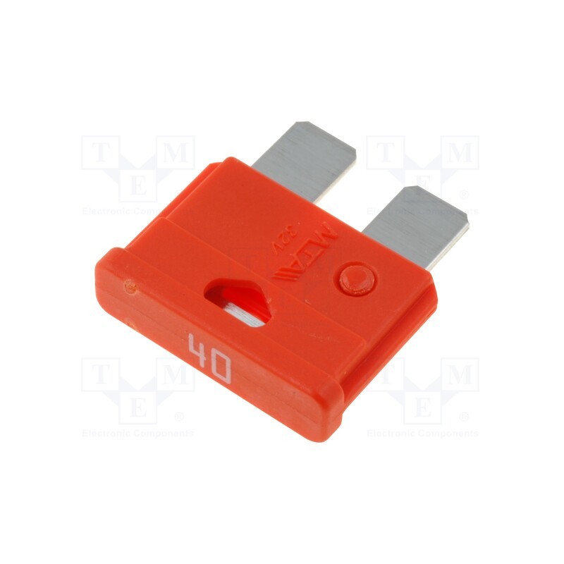 50 pcs : UNIVAL 40A - Fuse: fuse, 40A, 32VDC, automotive, 19mm, UNIVAL