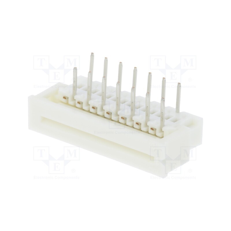 5 pcs : 39532144 - Connector: FFC/FPC, angled 90°, PIN: 14, top contacts,ZIF, THT