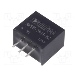 10 pcs : AMSRI-7809-NZ - Converter: DC/DC, 4.5W, Uin: 12÷36V, Uout: 9VDC, Iout: 500mA, SIP3