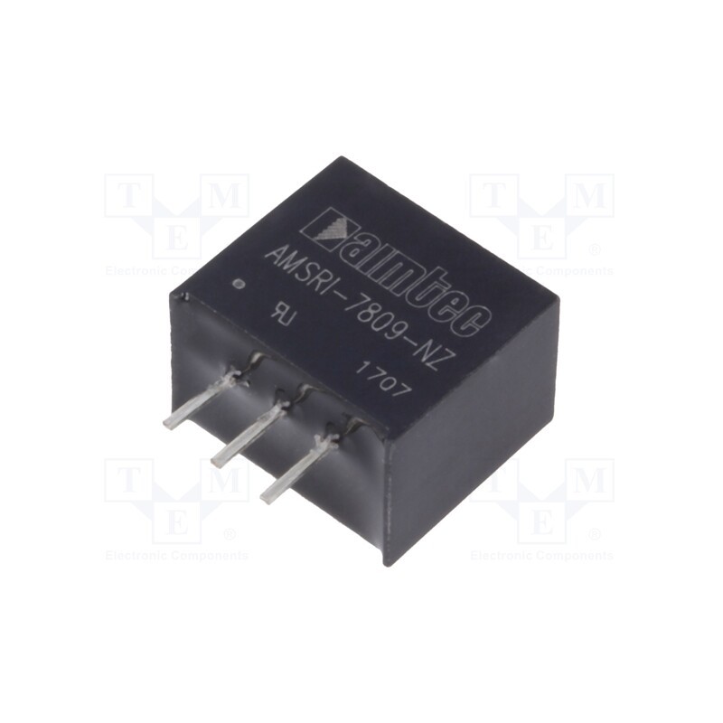 10 pcs : AMSRI-7809-NZ - Converter: DC/DC, 4.5W, Uin: 12÷36V, Uout: 9VDC, Iout: 500mA, SIP3