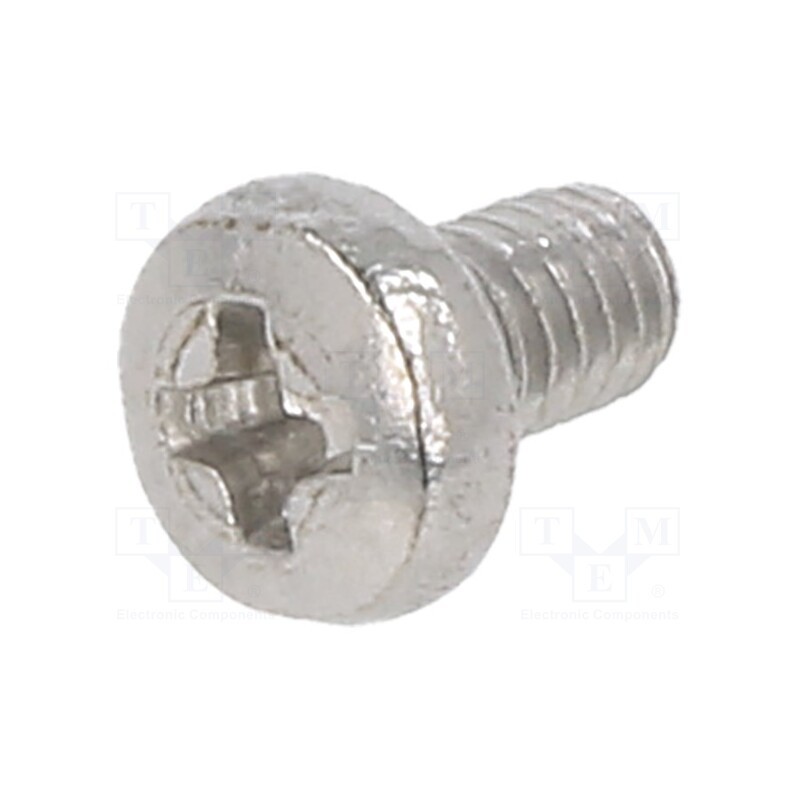 500 pcs : M2.5X4/D7985-A2 - Screw, M2.5x4, 0.45, Head: cheese head, Phillips, DIN 7985