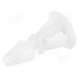 50 pcs : RS6 - Assembly stud, polyamide, L: 6.1mm, snap fastener, natural