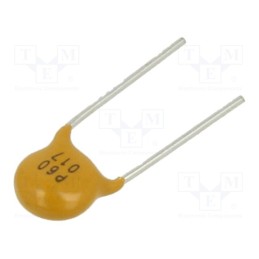20 pcs : PTR060V0017-BK - Fuse: PTC polymer, 170mA, Imax: 40A, THT, PTR060V, bag