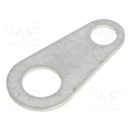 20 pcs : 4004 - Tip: solder lug ring, 0.41mm, M3, Ø: 3.45mm, soldering, screw, brass