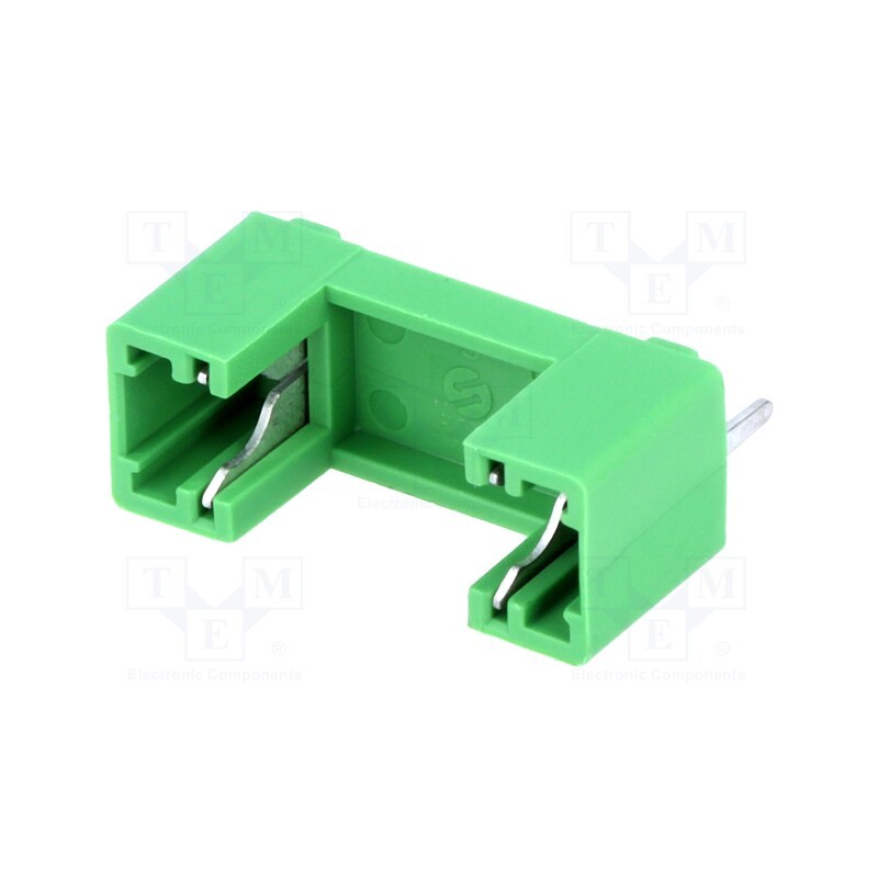 20 pcs : PTF/78 - Fuse holder, cylindrical fuses, THT, 5x20mm, -30÷85°C, 6.3A, green