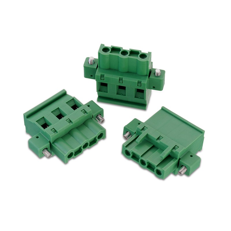 2 pcs - Wurth Elektronik 7.62mm Pitch 3 Way Horizontal Pluggable Terminal Block, Plug, Cable Mount, Solder Termination